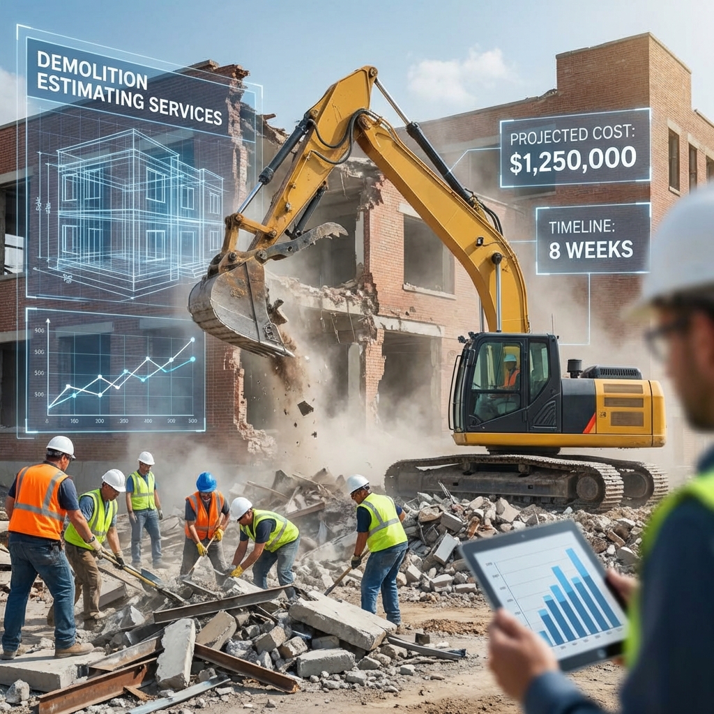 Professional demolition takeoffs and bid-ready estimates for contractors